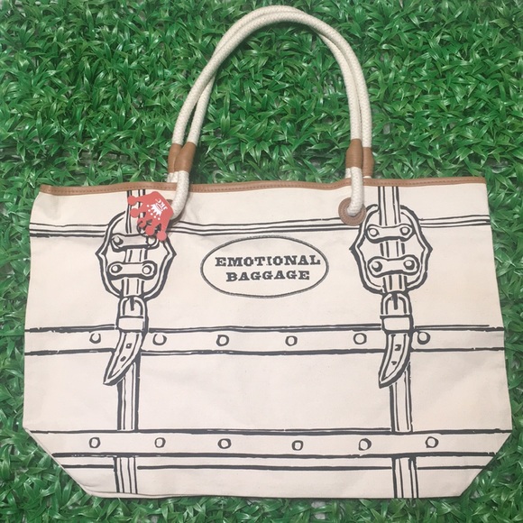 JKC Handbags - “Emotional Baggage” large tote bag